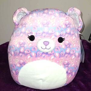 Squishmallows 10" Effie the Pink Leopard, New With Tags